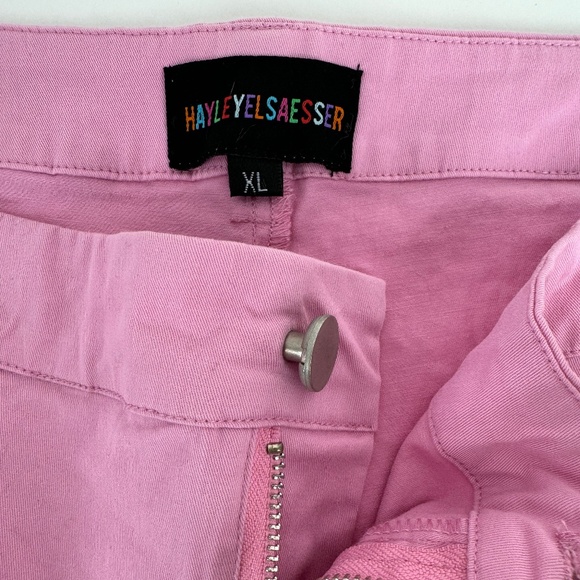 Hayley Elsaesser Sunset Pink Flare Pants XXL = 42" waist, 33" inseam (16?) - Picture 2 of 16